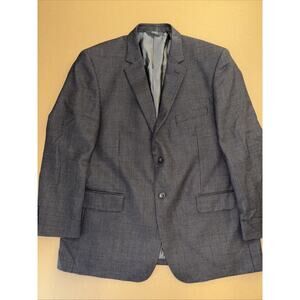 NEW 48R Pronto Uomo Sport Coat Men's Gray Check 2 Button Blazer 4-SEASON Jacket